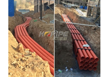 HPVC double wall corrugated pipe